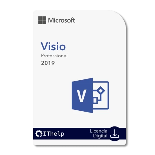 Microsoft Visio 2019 Professional – Licencia digital para 1 PC
