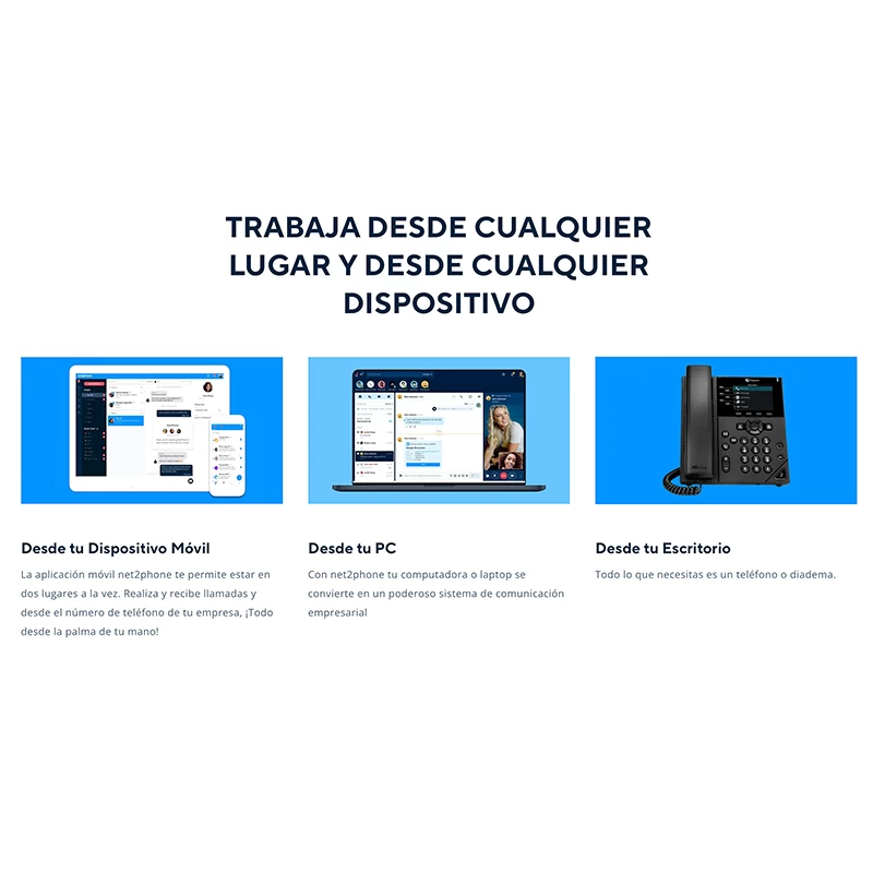 NET2PHONE |Conmutador en la Nube - Solución PBX NET2PHONE |Conmutador en la Nube - Solución PBX