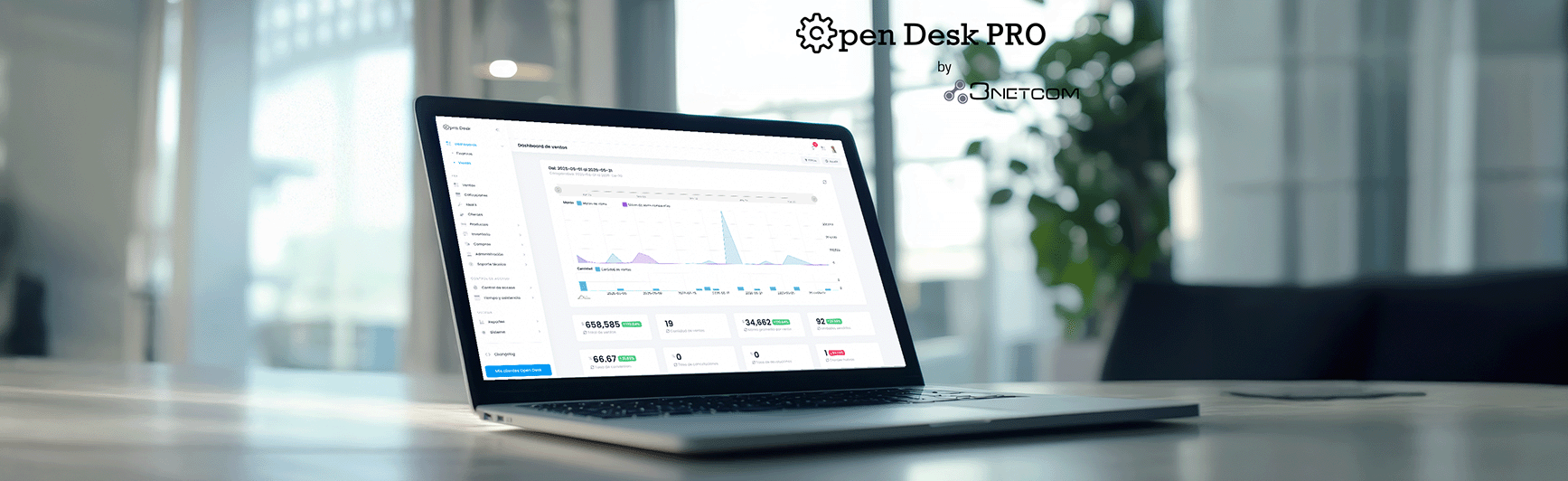 OpenDesk Pro, ERP en la nube para pequeñas y medianas empresas. Gestión sin papel, digital y ecológica.